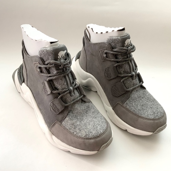 Sorel Kinetic Caribou Grey Suede Boot Sneaker Waterproof Leather Winter Boot 7.5 - Picture 14 of 14